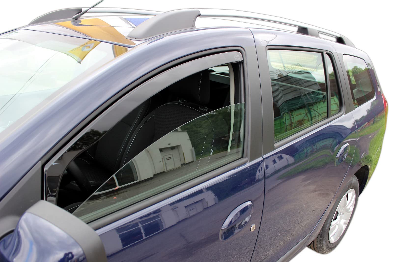 Déflecteurs D'air HEKO Pour Dacia Logan 4P Berlina 2013-2020 - Kit 2 Pièces, Montage Intérieur