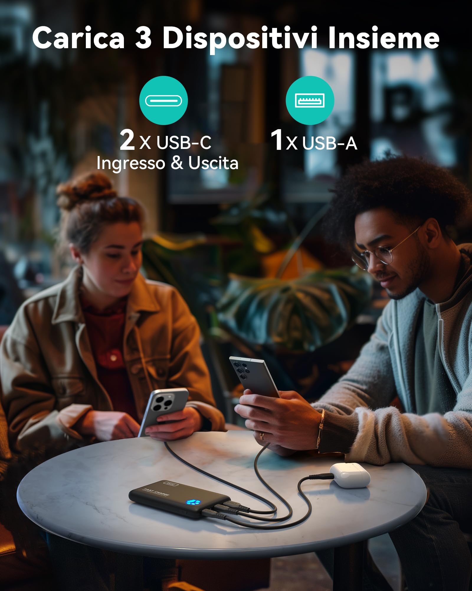 INIU Power Bank, Piccolo 45W Ricarica Rapida 10000mAh Caricatore Portatile — immagine 7 di 16