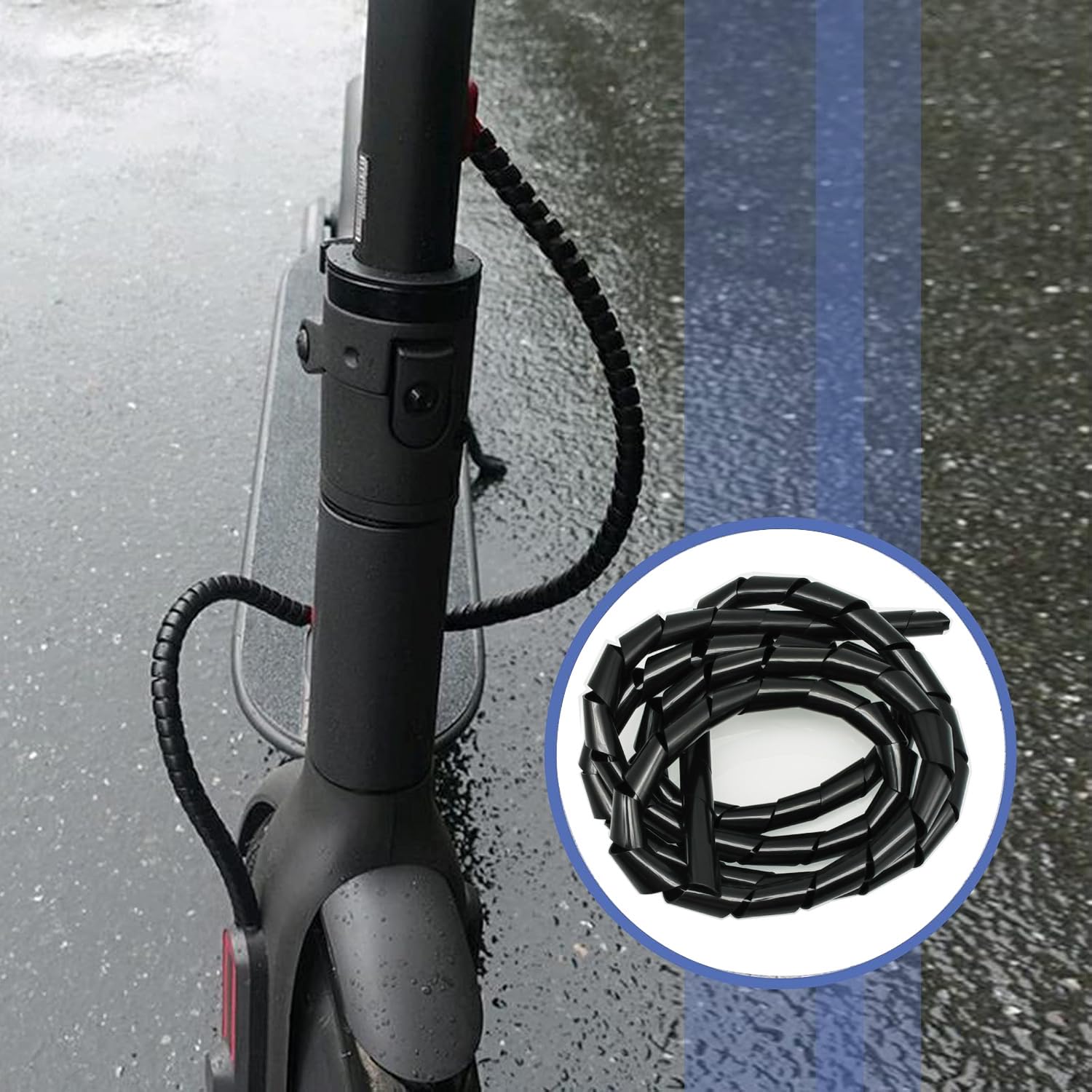 GTIWUNG Copri Ruota Monopattino Mozzo Cappucci Protettivi con Striscia Riflettente,Copriruota Laterale con Riflettore Posteriore,Accessori per Scooter,Rosso