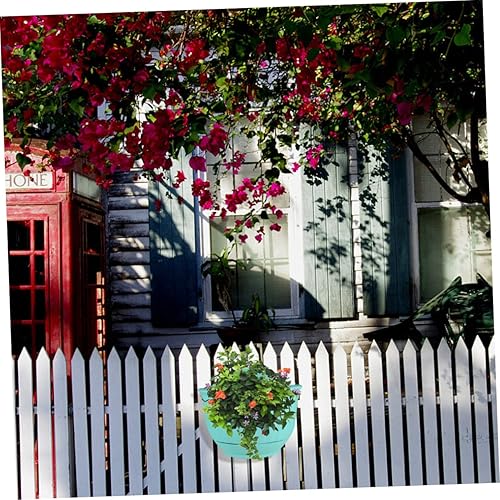 Miniatura 6 de Gogogmee Maceta de plástico para colgar en la pared de media ronda para jardinera decorativa de pared