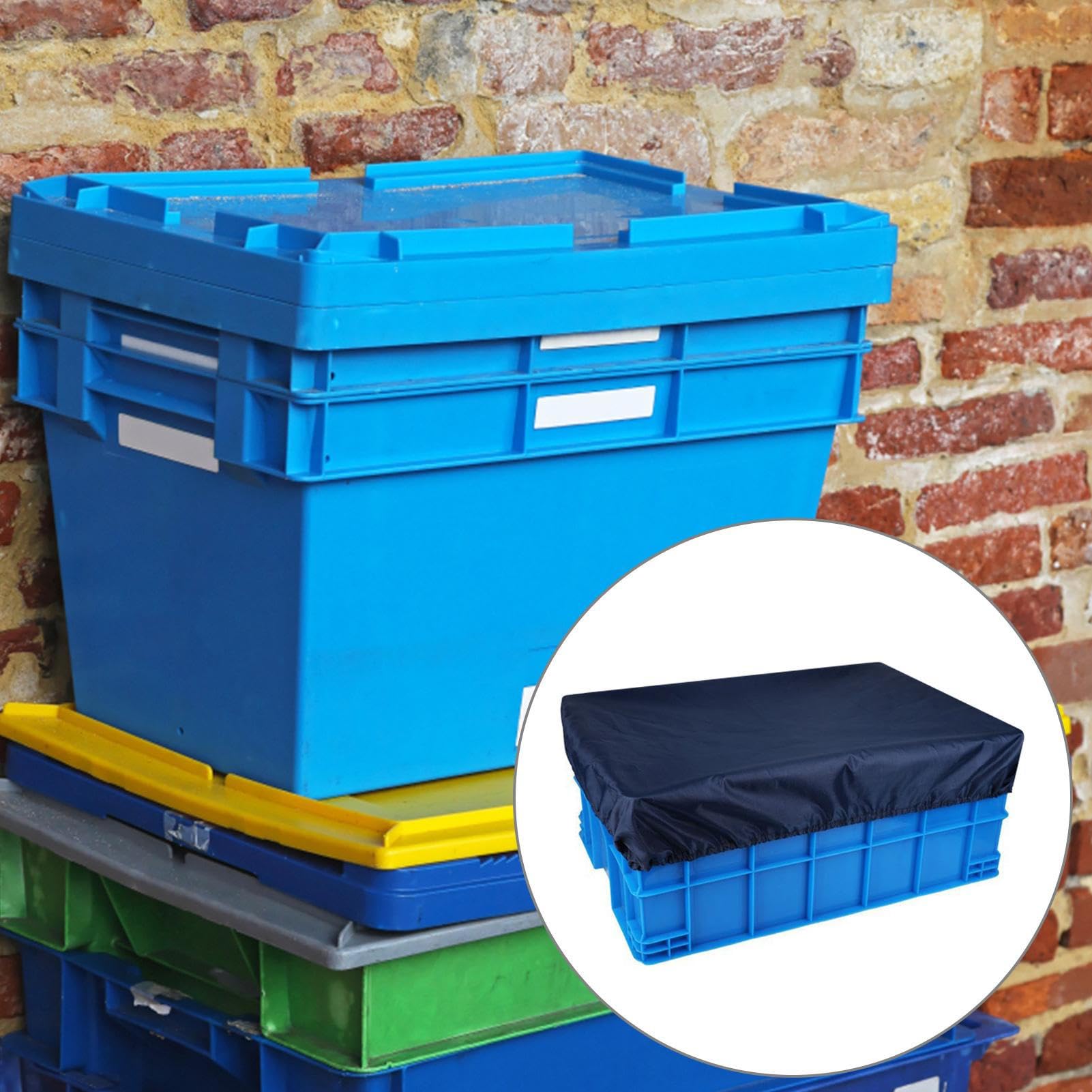 Generisch Garagenbox-Abdeckung – Aufbewahrungskorb-Abdeckung | Praktische, wasserdichte, waschbare Boxabdeckungen mit elastischem Seil, Garagenzubehör, für Häuser, Küchen, Garagen, Decks