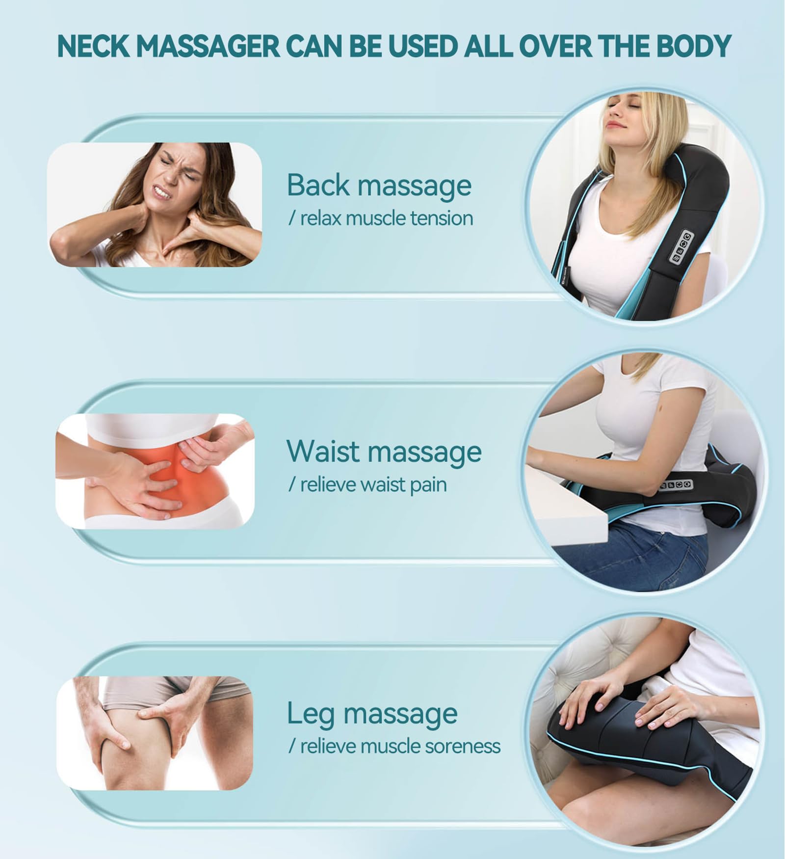 Amazon.com: Mo Cuishle Shiatsu Neck and Shoulder Massager with