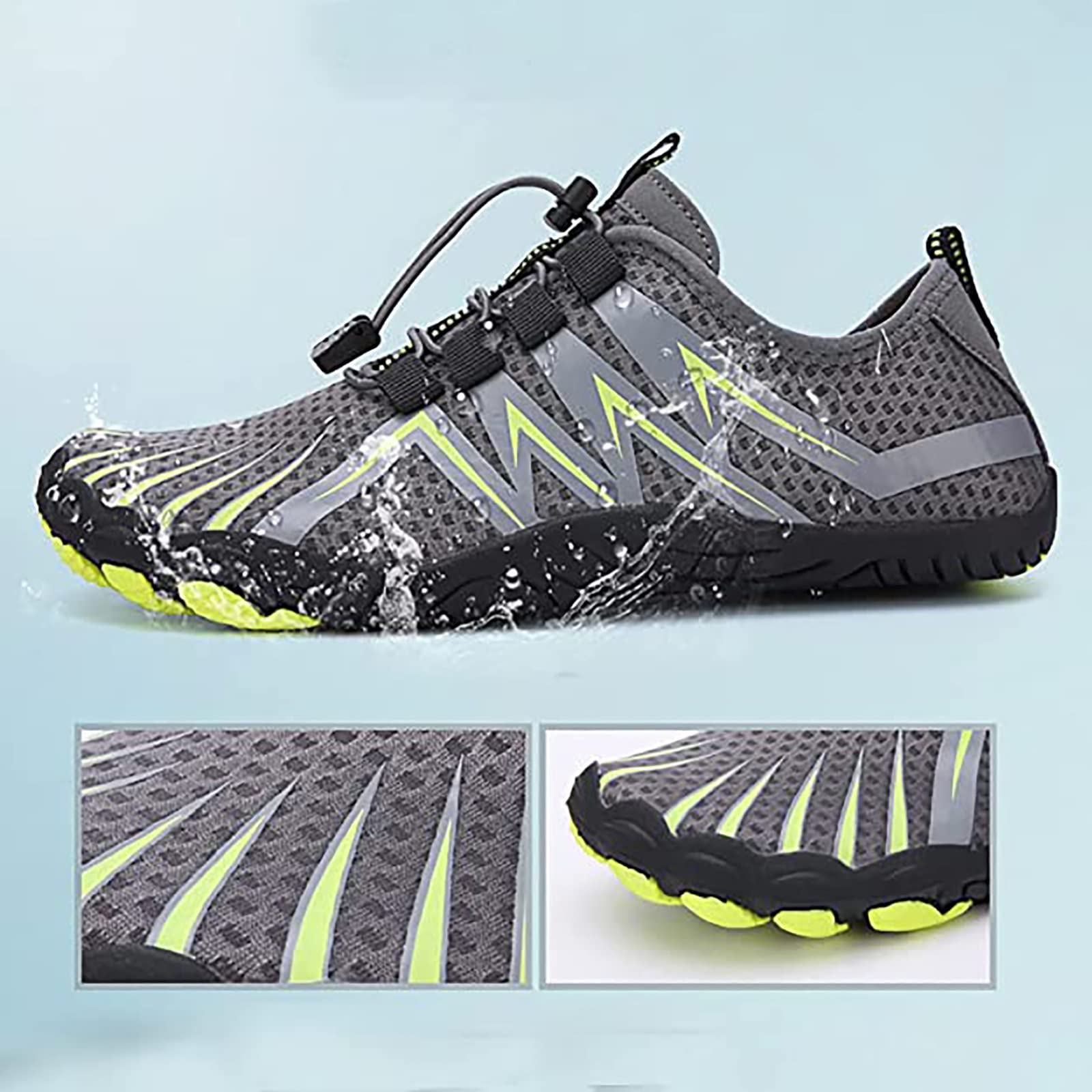 Scarpe da Acqua atletiche ad Asciugatura Rapida, Scarpe da Ginnastica a Piedi Nudi da Spiaggia Unisex Leggere e ad Asciugatura Rapida, per Escursionismo, Surf, Nuoto in Acqua, Scarpe da Passeggio