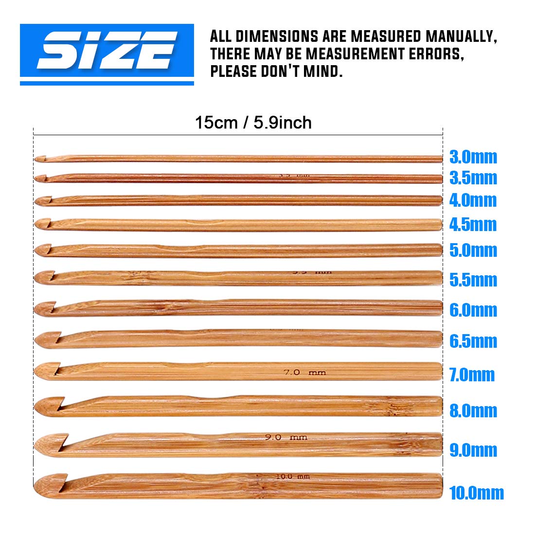 Glarks 24Pcs Crochet Hooks Set - Image 3