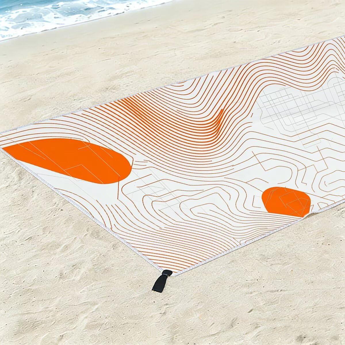 Telo Mare Microfibra, Telo Mare Grande 100x200cm 2 Pezzi, Asciugamano Palestra Donna Asciugatura Rapida, Antisabbia Asciugamano Microfibra, Leggero Asciugamani Palestra per Regalo (Moderno) -4366