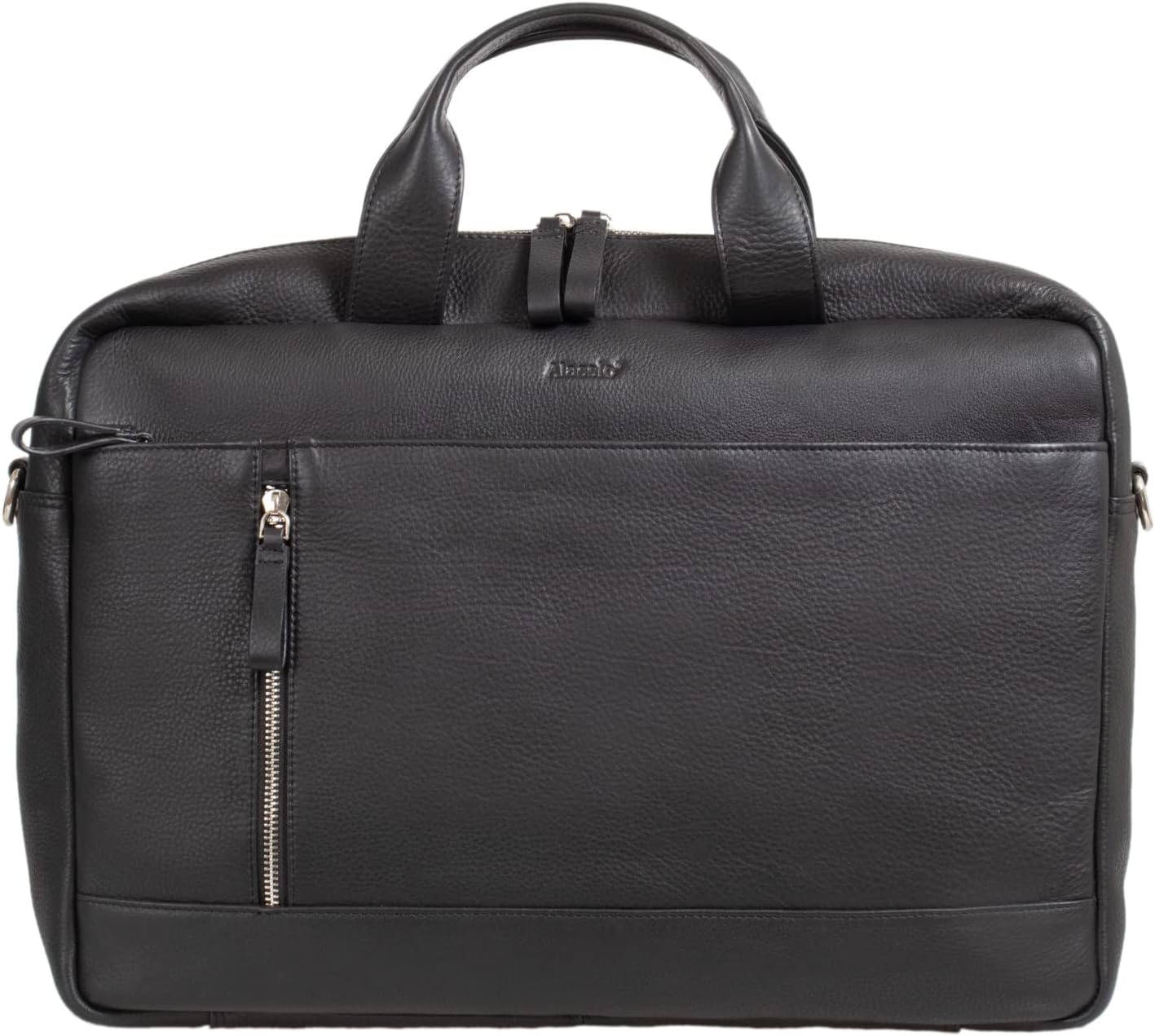 Alassio Fixbag FB2047034 Tiber Laptop Bag with Klickfix Compact Bag for Bicycles/Shoulder Bag for 15 Inch Notebooks/Shoulder Bag Made of Genuine Leather/Bag Approx. 28 x 41 x 9.5 cm Black