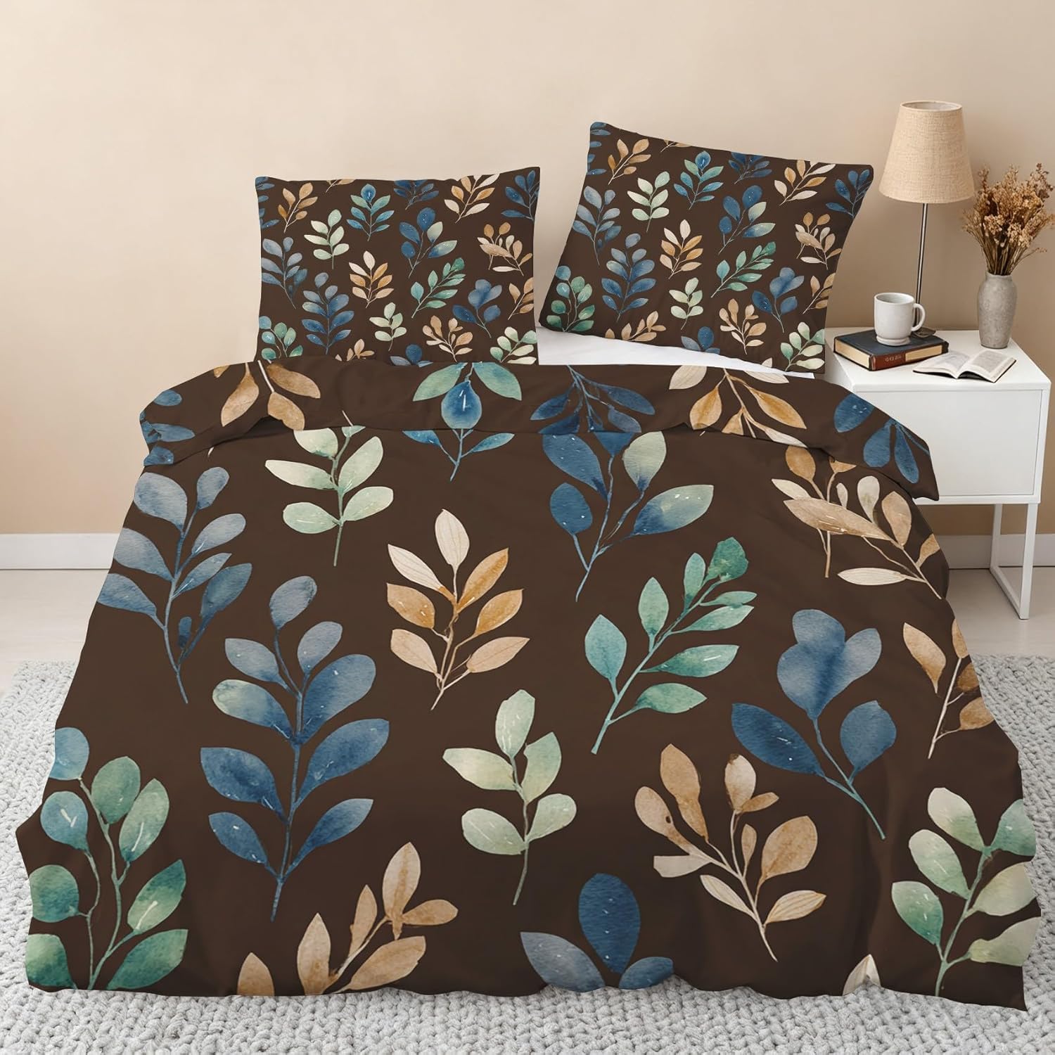 Housse de couette 260x240 en microfibre douce infroissable avec ses taies