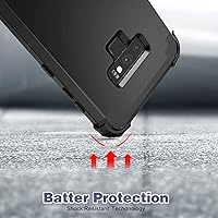 Vista 7 de IDweel Funda para Galaxy Note 9, Note 9 azul para hombres, 3 en 1, a prueba de golpes, delgada, híbrida, resistente, protección de policarbonato