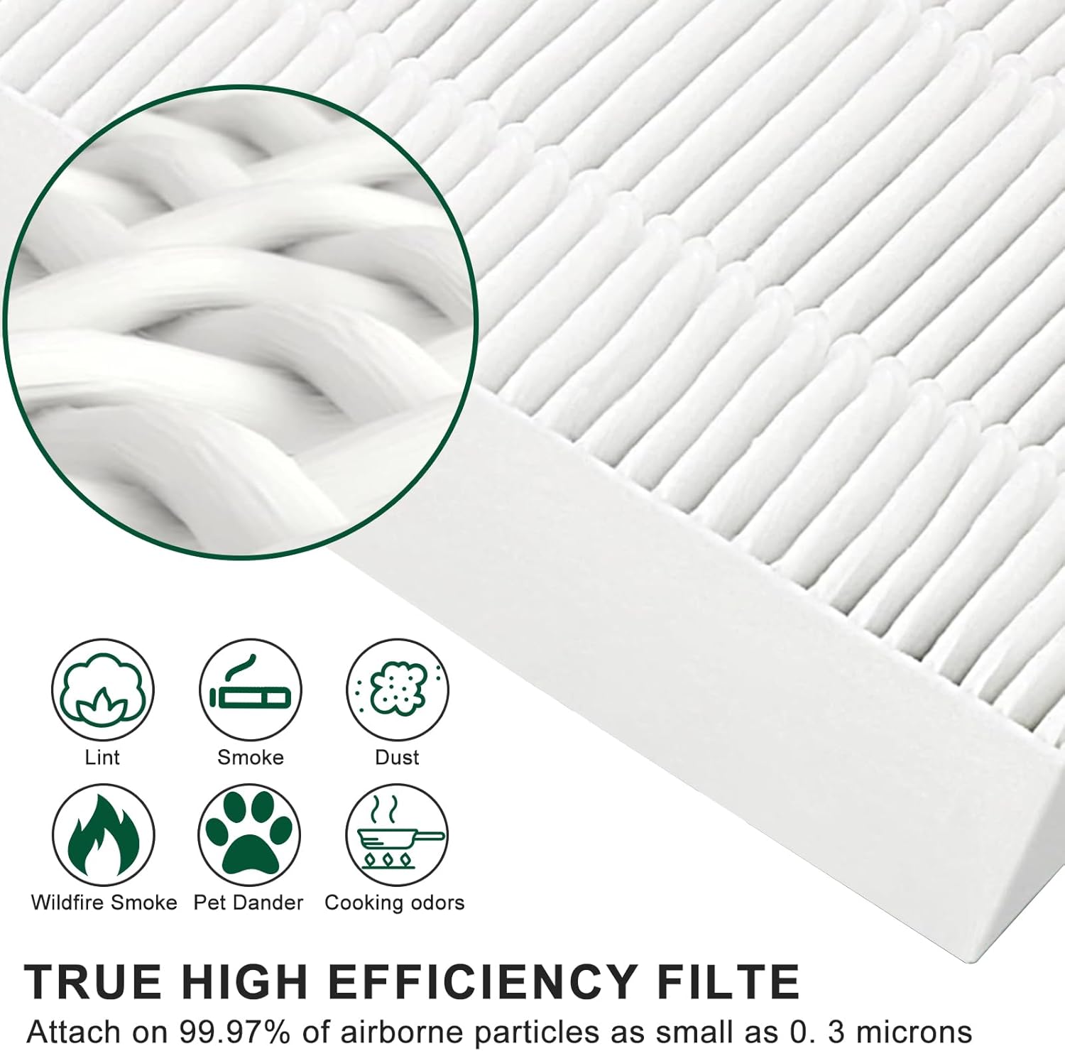 4 Pack Febreze Filter Replacement for FRF102B - Compatible with Honeywell U Filter HRF201B - Fits Honeywell Tabletop & Tower HHT270, HHT290 Series