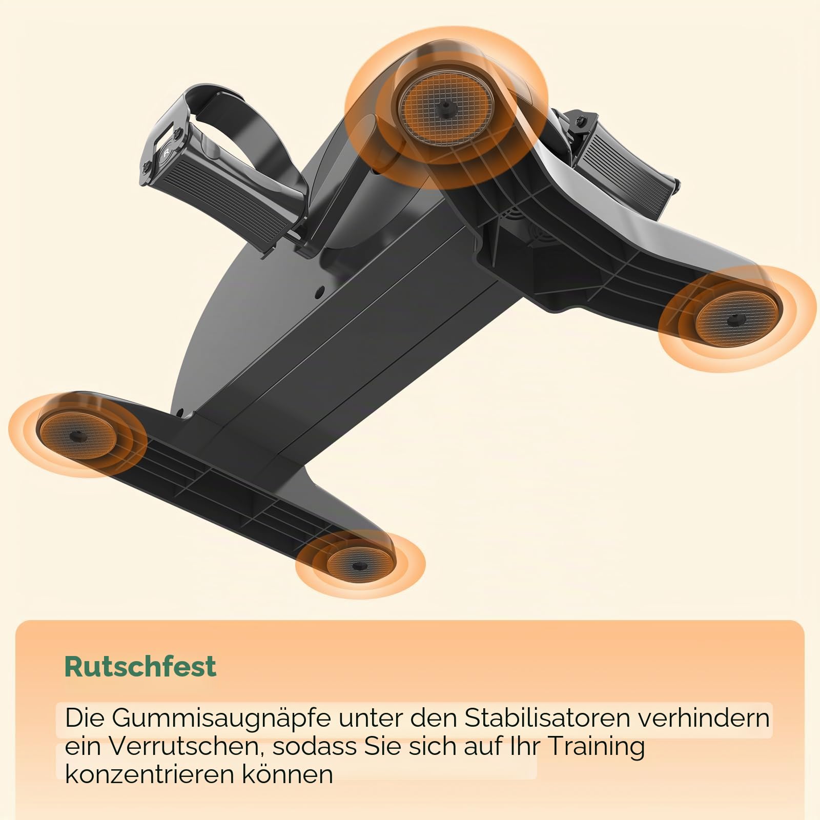 Pedaltrainer, Beintrainer für Zuhause, Leisem Motor, 12 Geschwindigkeitsstufen, Heimtrainer Senioren Zuhause Fitnessgeräte