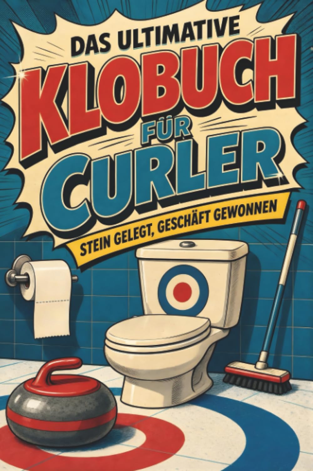 Das ultimative Klobuch für Curler: Stein gelegt, Geschäft gewonnen. Lustiges Geschenk für Fans von Curling, Eissteine und Besentaktik