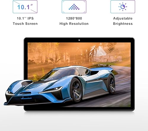 Vista 5 de Tablet Android de 10 pulgadas, Android 12, procesador de cuatro núcleos, 3 GB de RAM, 64 GB, ROM, tabletas Android de 10.1 pulgadas, tableta