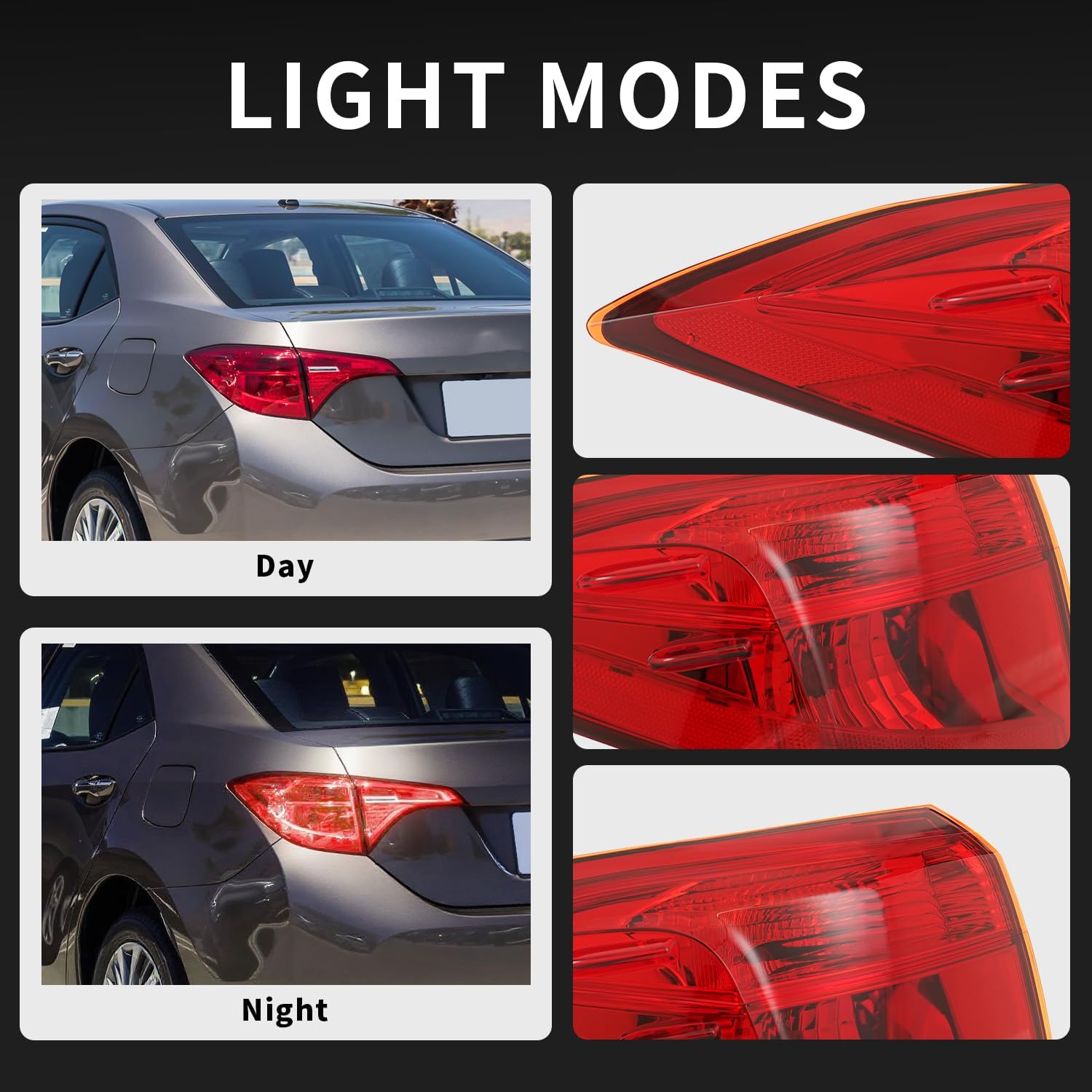 KARPAL Rear Outer Driver Side Taillight Tail Lamp Compatible with 2017 2018 2019 Toyota Corolla Sedan SE XLE XSE | 8156002B10 TO2804131