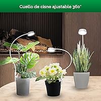 Vista 7 de SANSI Luces de Cultivo para Plantas de Interior, Luces de Plantas LED con Pinza para Cultivo en Interiores, Espectro Completo, Lámpara de Plantas