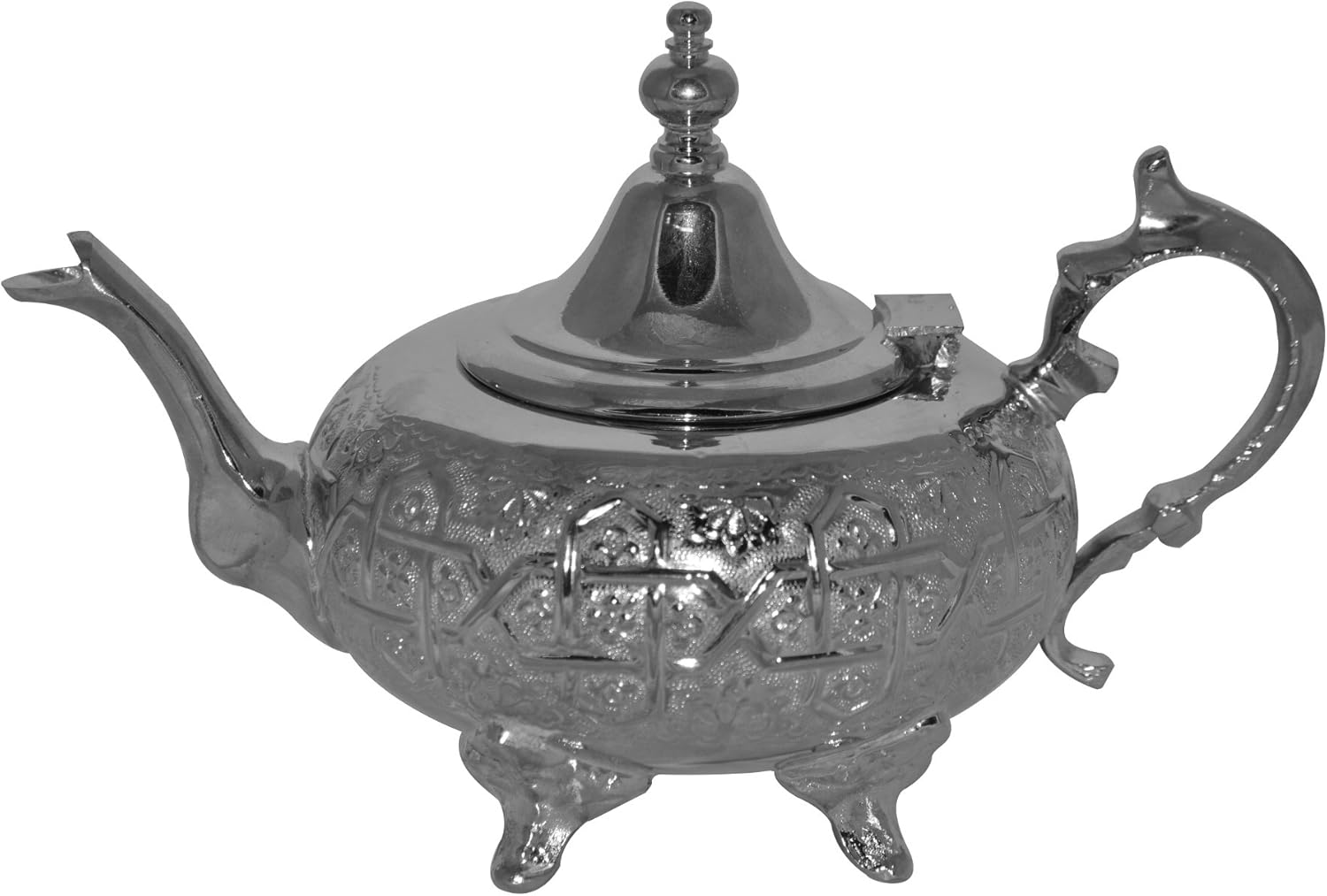 Tea Serving Moroccan Serving Tea Pot Handmade Silver