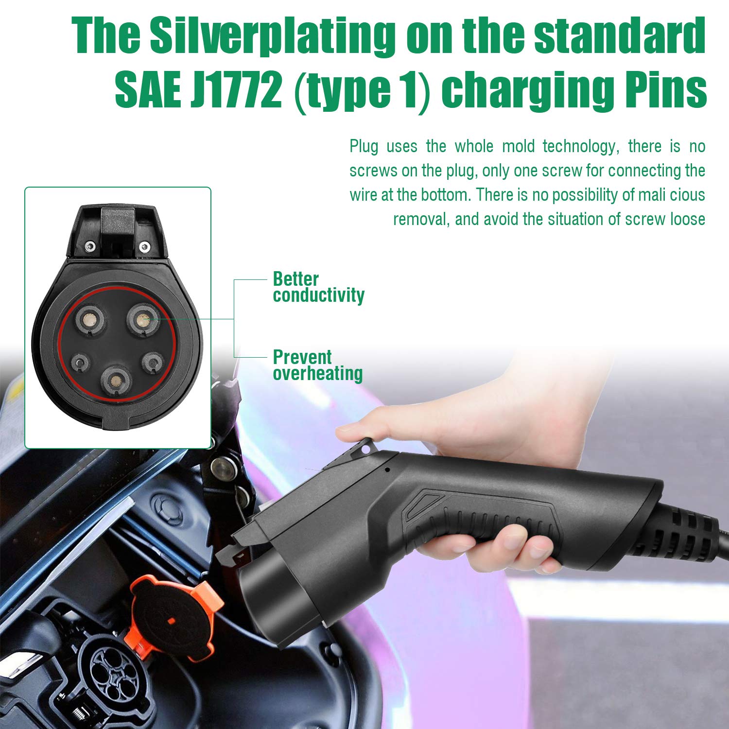 Buy LEFANEV 40A EV Charger Level 2 Station,9.68KW NEMA1450 Wall