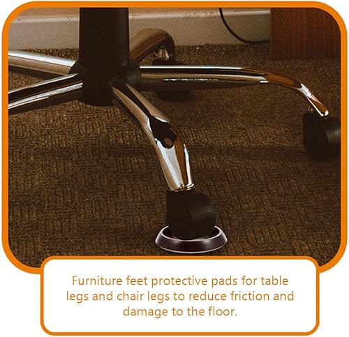 Miniatura 9 de Cabilock 10 piezas de tapetes fijos para sillas protectores de pies de silla compactos tapones de rueda resistentes para el hogar, tapones para sofá