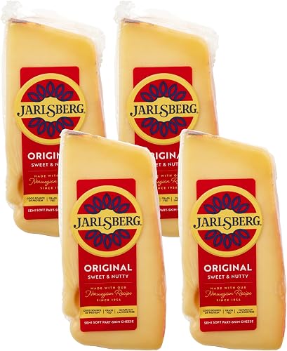 Jarlsberg Original Sweet & Nutty Cheese Wedge, 10 oz | Semi-Soft Part-Skim Chees