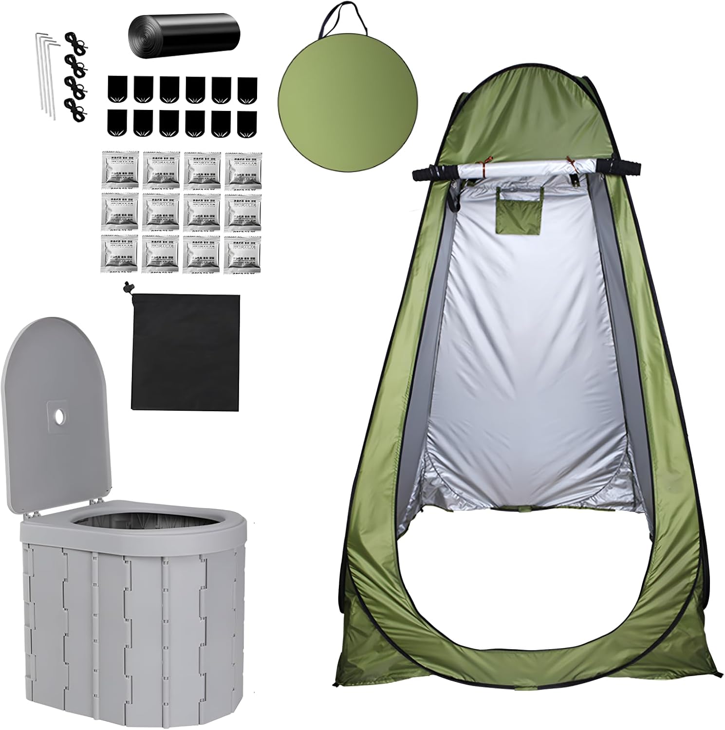 トイレテントオレンジ 新品⭐️トイレントオレンジ 簡易トイレ