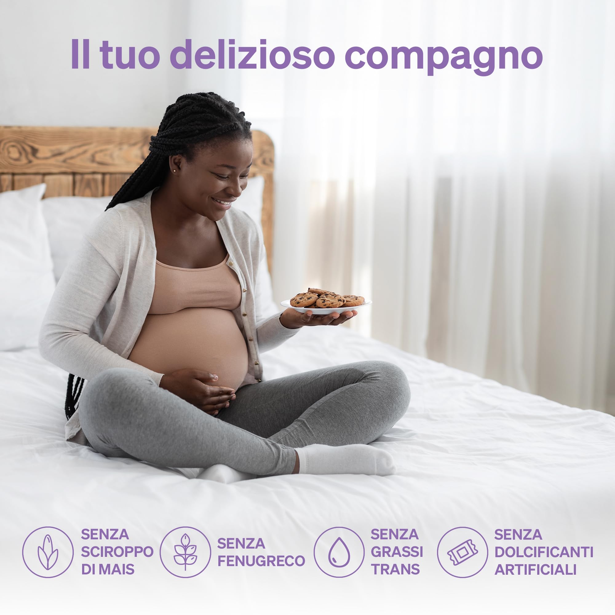 Biscotti per L'allattamento al Seno Love Noobs, Biscotti per L'allattamento, Snack salutare, 6 x 100 gr, Farina D'avena e Uvetta