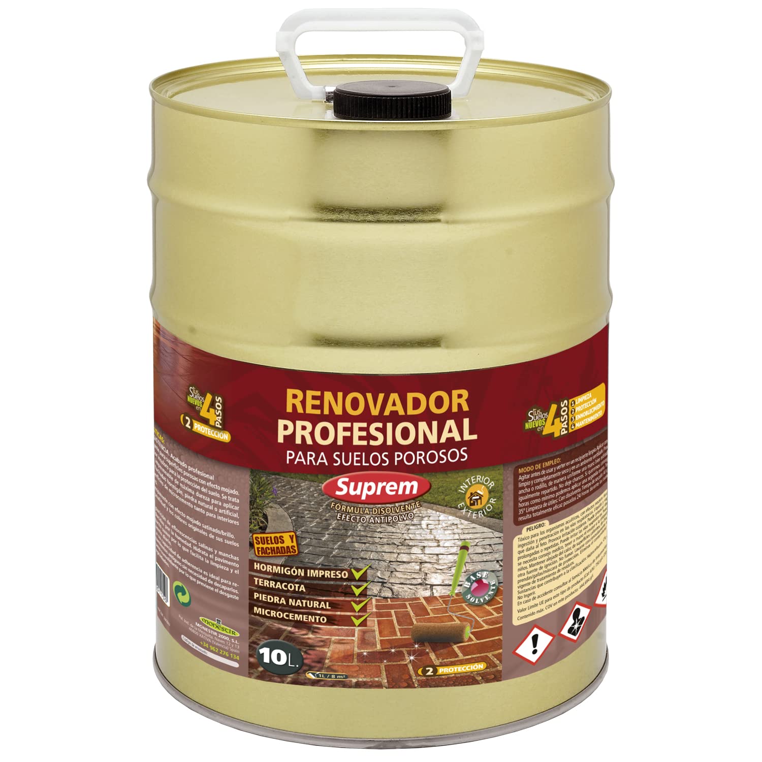 Renovador Profesional Suelos Porosos "​Suprem" 10 litros