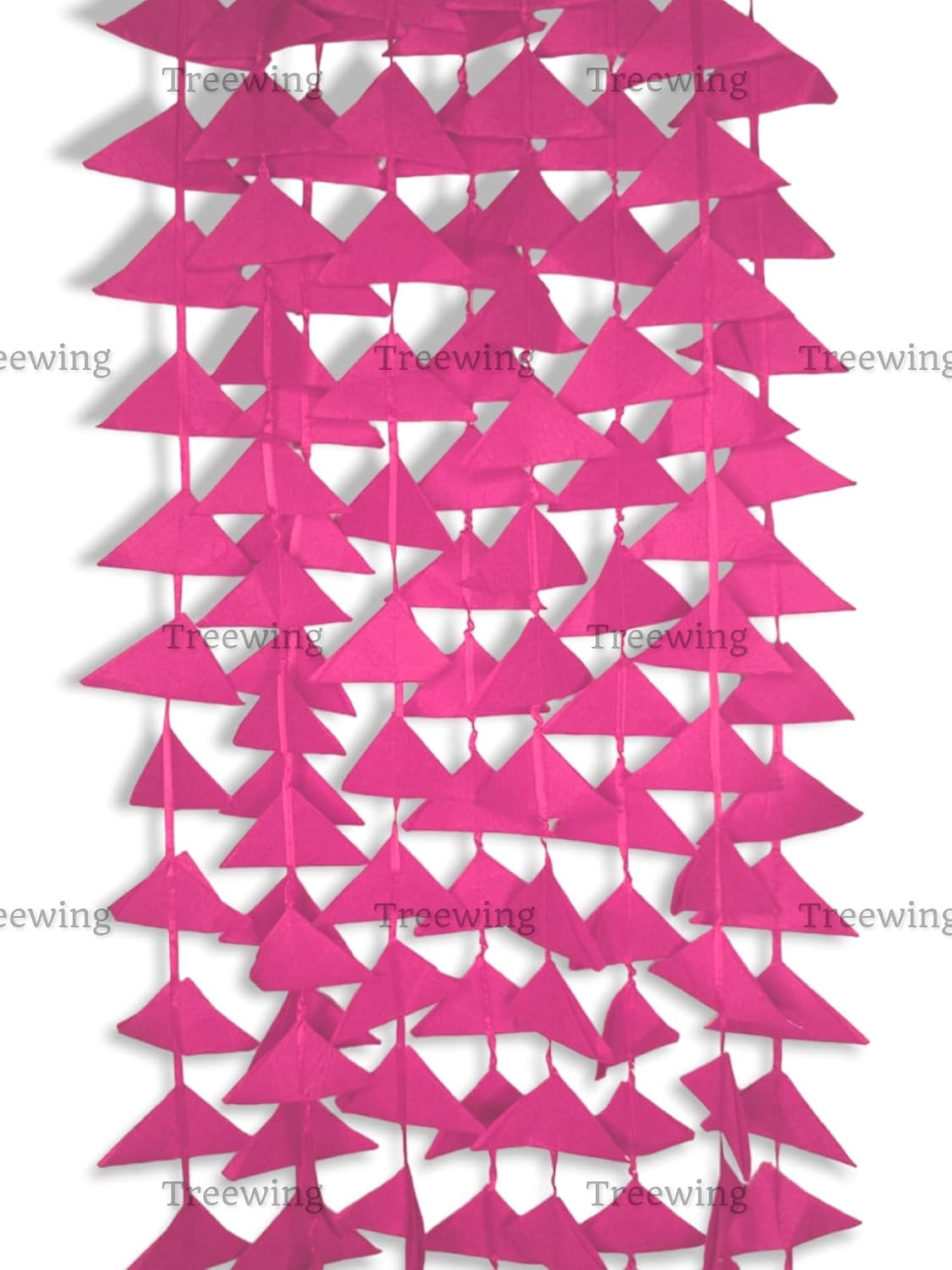 Treewing 10Pcs Decorative Triangle Net Cloth Garlands 4ft. Hanging for Mehndi, Haldi, Wedding, Party Décor/Backdrops, Home...