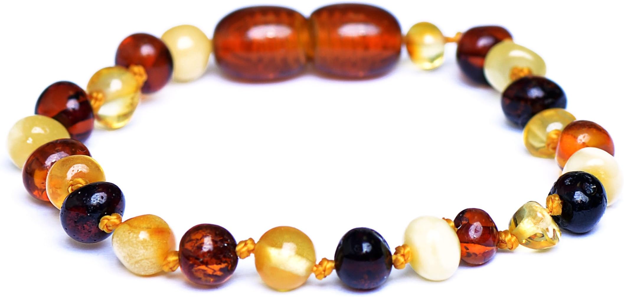 Genuine AmberGenuine Baltic Amber Bracelet - Anklet - 100% Authentic Baltic Amber - Handmade Jewelry
