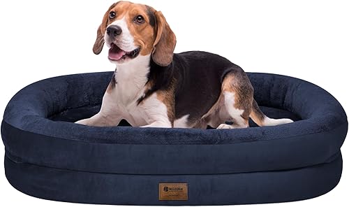 Miniatura 12 de Cama ortopédica lavable grande para perros: Cama impermeable para mascotas con respaldos - Funda extraíble y lavable para cama de perro grande de