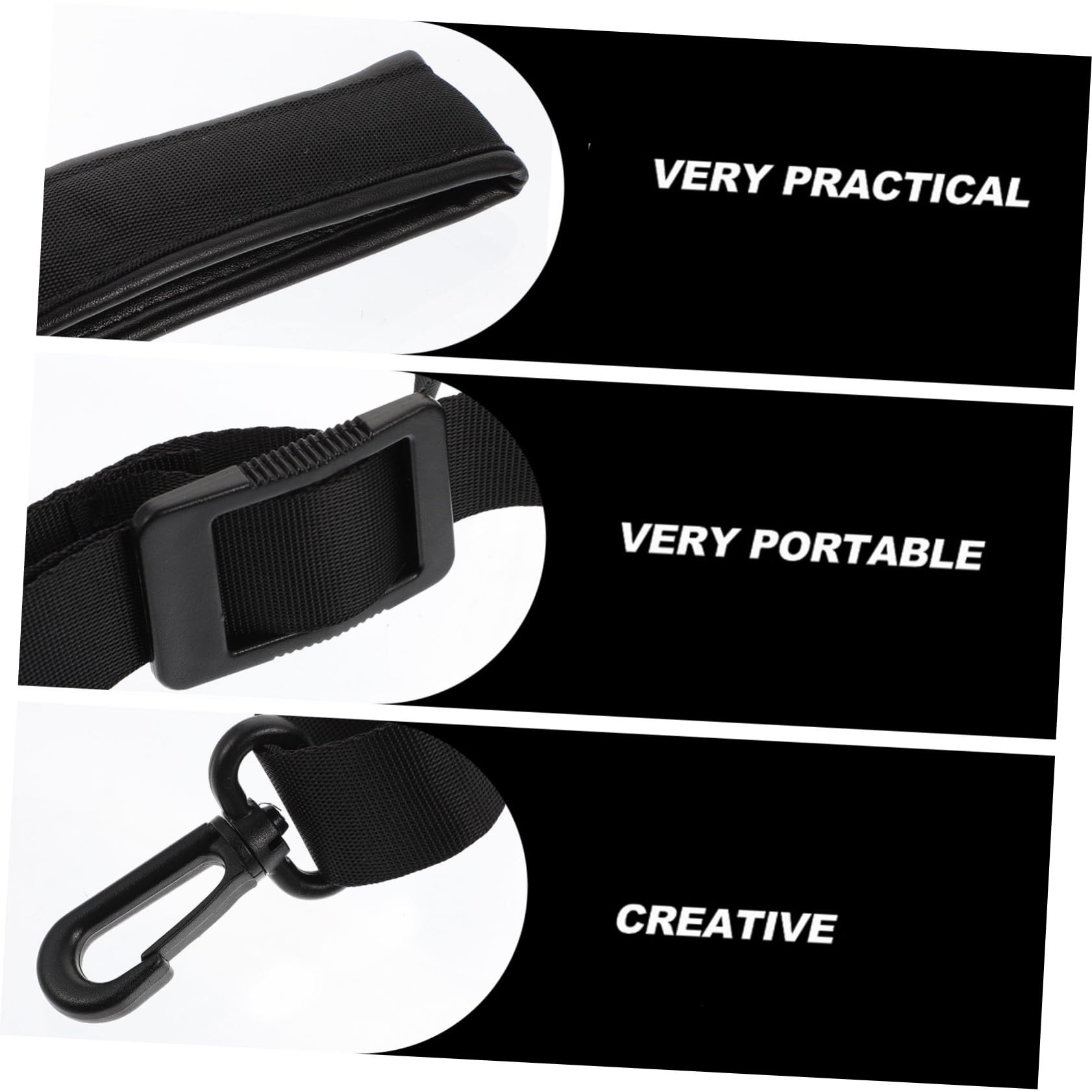 GOOHOCHY Comfortable Saxophone Neck Strap Soft Saxophone Shoulder Belt Aluminum Hook for Tenor Sax