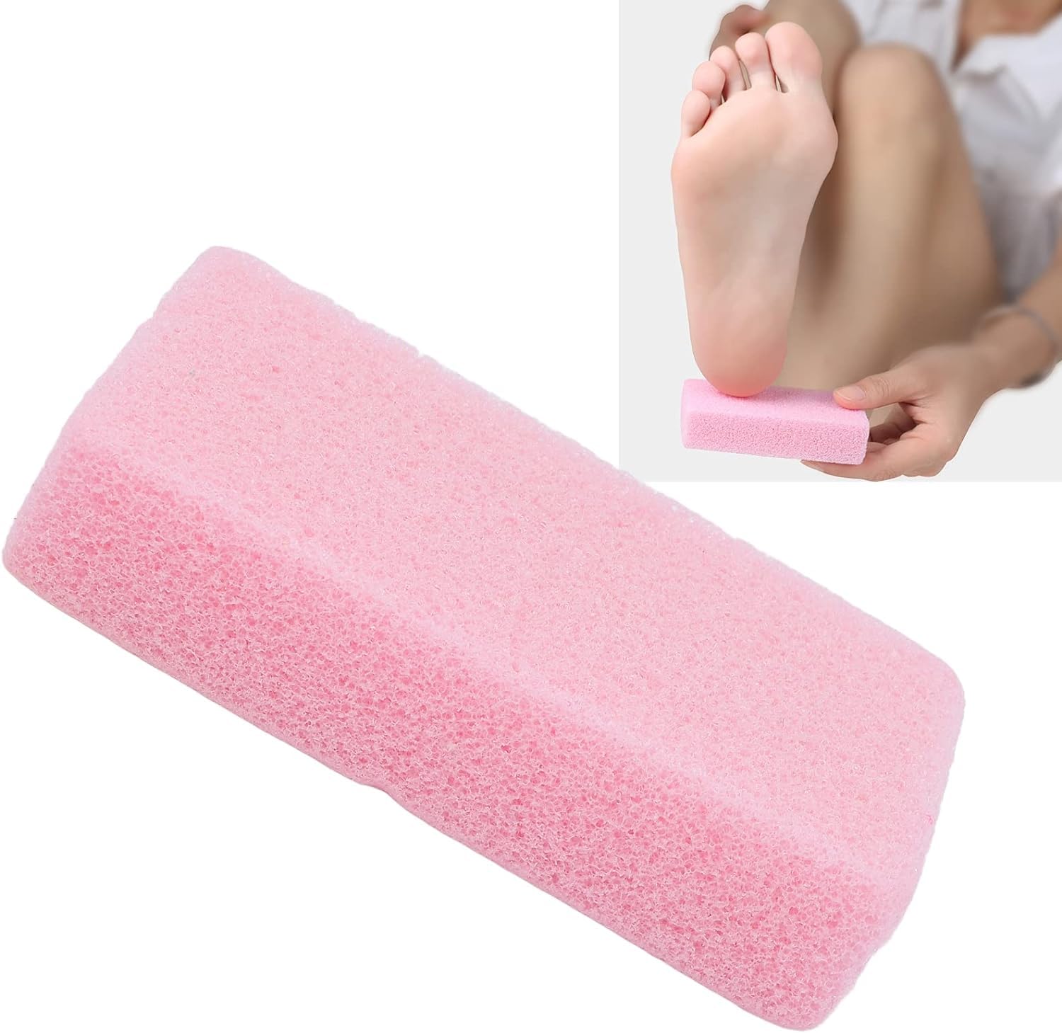 SIYAA Pumice Stone for Feet, Foot Pumice Stone, Lava Foot Exfoliator Scrubber Pedicure Tools, Square Pink Hard Dead Skin Remove Scrubber Callus Remover for Feet for Nail Tool Foot Scrubber (B0D2YC3W86) Amazon Price History, Amazon Price Tracker