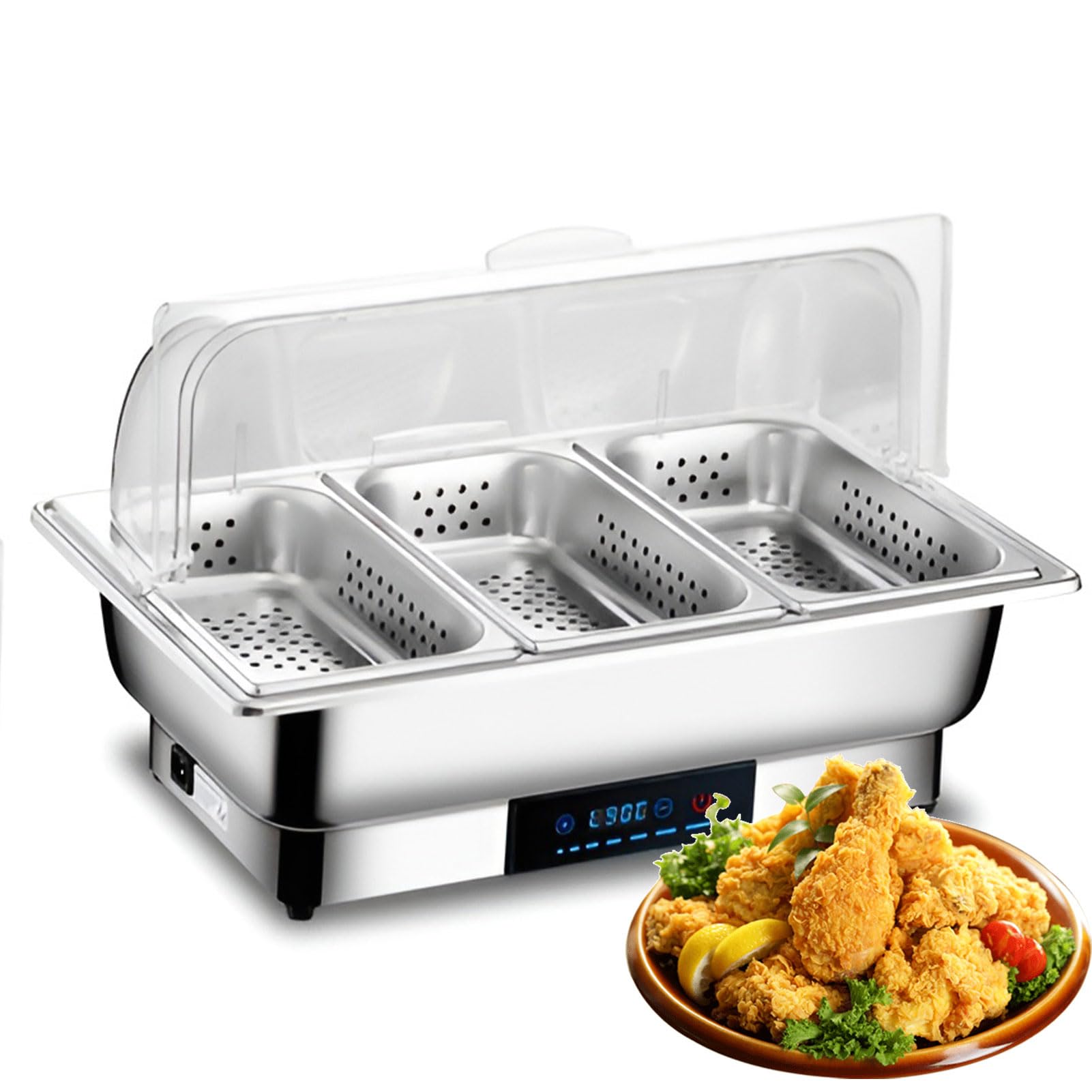 Plats à frire électriques pour repas de famille et grands buffets chauds