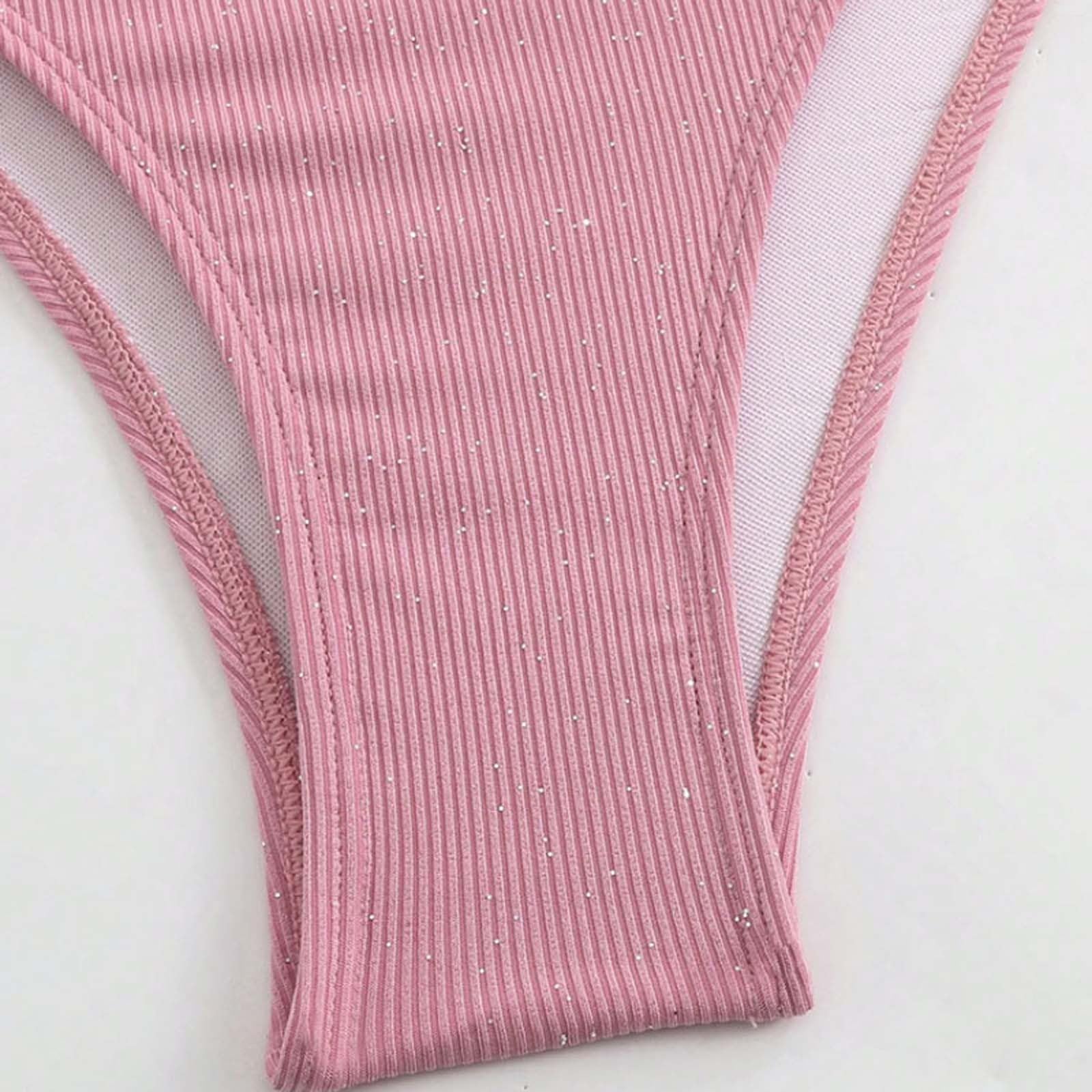 Generico Costume da Bagno, A Vita Alta Aderente con Design Sagomato E Schiena Scoperta., Facile da Indossare