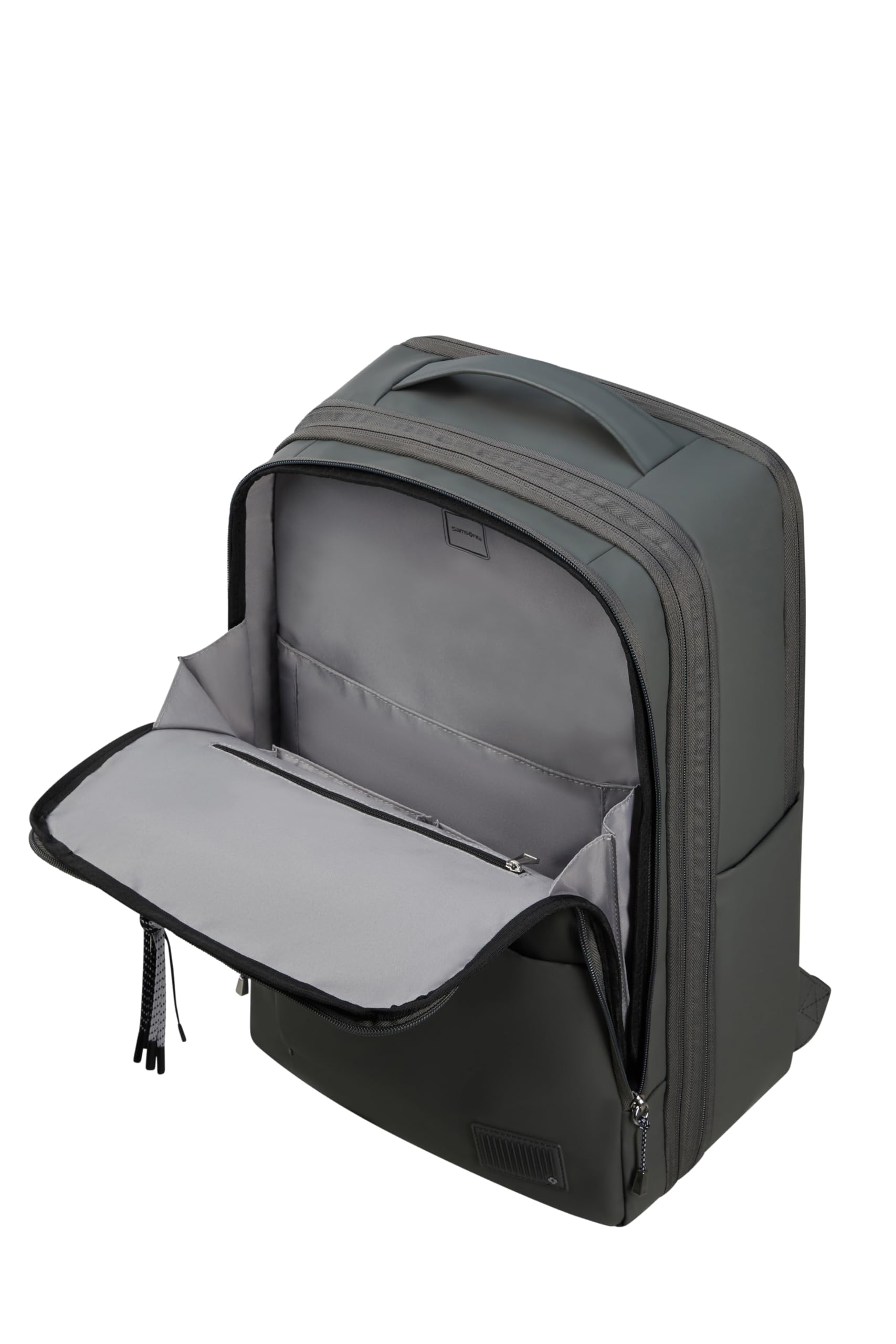 Samsonite Wander Last - EasyJet Kabinentasche (44 x 30 x 16.5/21.5 cm - 26/29 L - 1.30 kg) - Untersitz Handgepäck, Flugzeug Rucksack M, Underseat - Grün (Gunmetal Green)