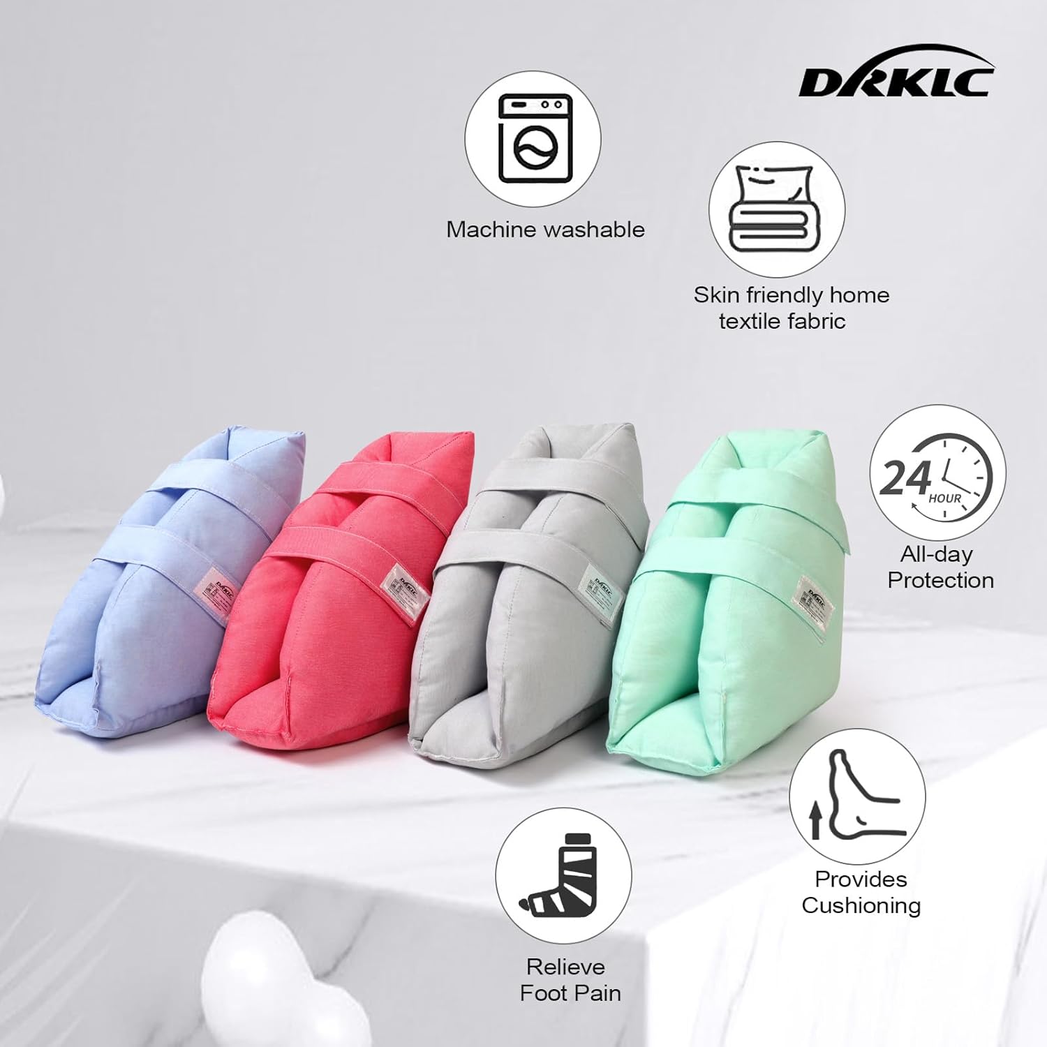 Heel Protectors Cushion for Pressure Sores,Adjustable Foot Support Boot Surgery Recovery Supplies for Elderly Bedridden Pressure Ulcer Cushion Ankle Pillow for Bed, Wheelchairs