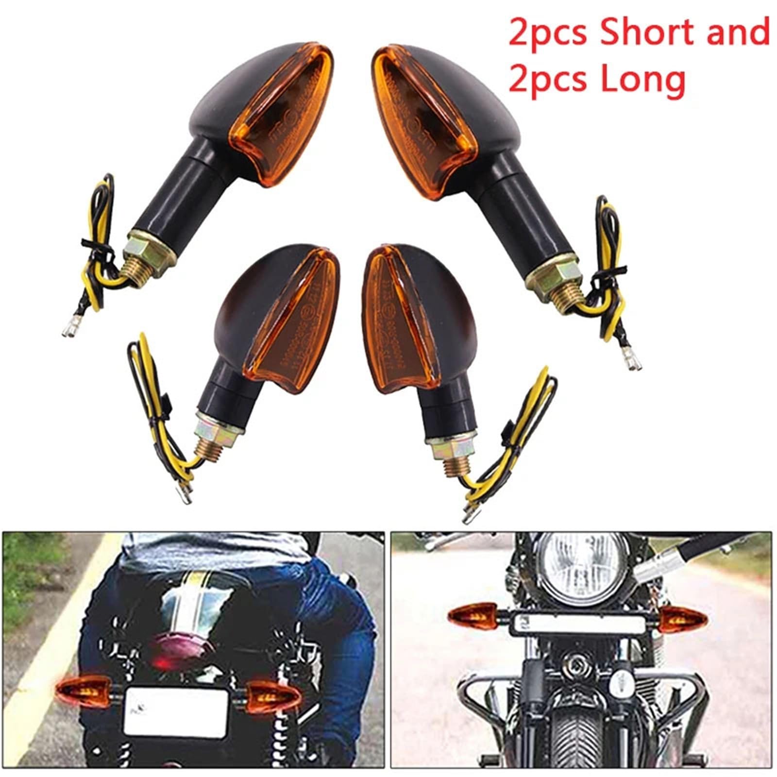 Moto Indicatore Di Direzione Universale 12V 10mm Alogeno Indicatori Lampeggiante Lampada Per YAMAHA YZF R125 XJ6 XMAX 125 300 YBR DT MT