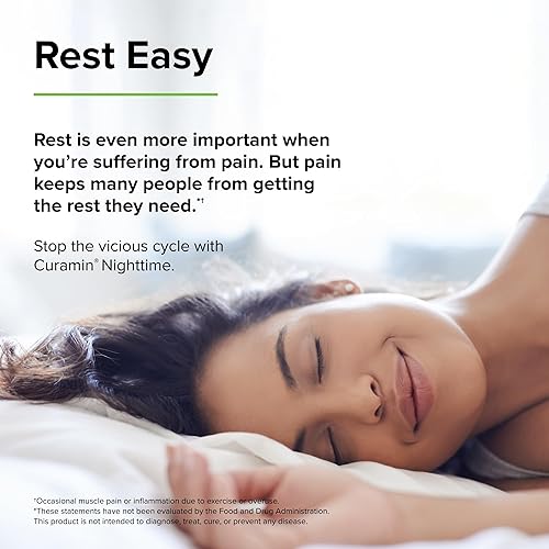 Miniatura 4 de Terry Naturally Curamin Nighttime - 60 cápsulas - Alivio del dolor no adictivo - con curcumina, boswellia, P-5-P, DLPA y melatonina - Sin OMG,