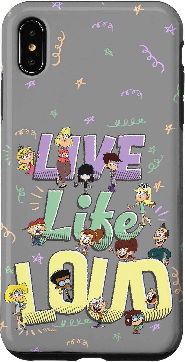 iPhone 15 The Loud House Live Life Loud Vintage Group Logo Case