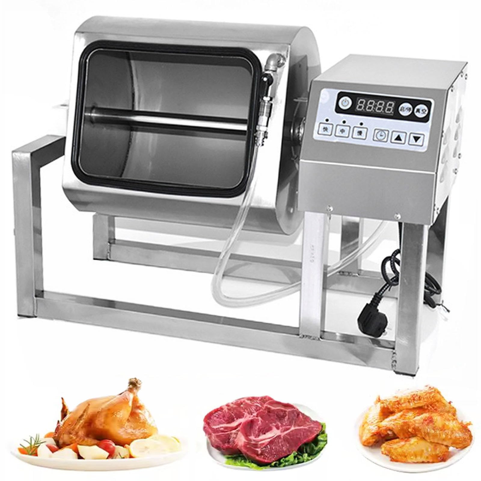 Meat Tumbler Marinator Machine 18L, Commercial Vacuum Tumbler with Three-Speed, Bidirectional Rotation & 1-99 Mins Timing for Meat and Vegetables
