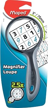 Maped Ergologic Large 2.5x Magnification, 3-Inch, Assorted Colors 393549