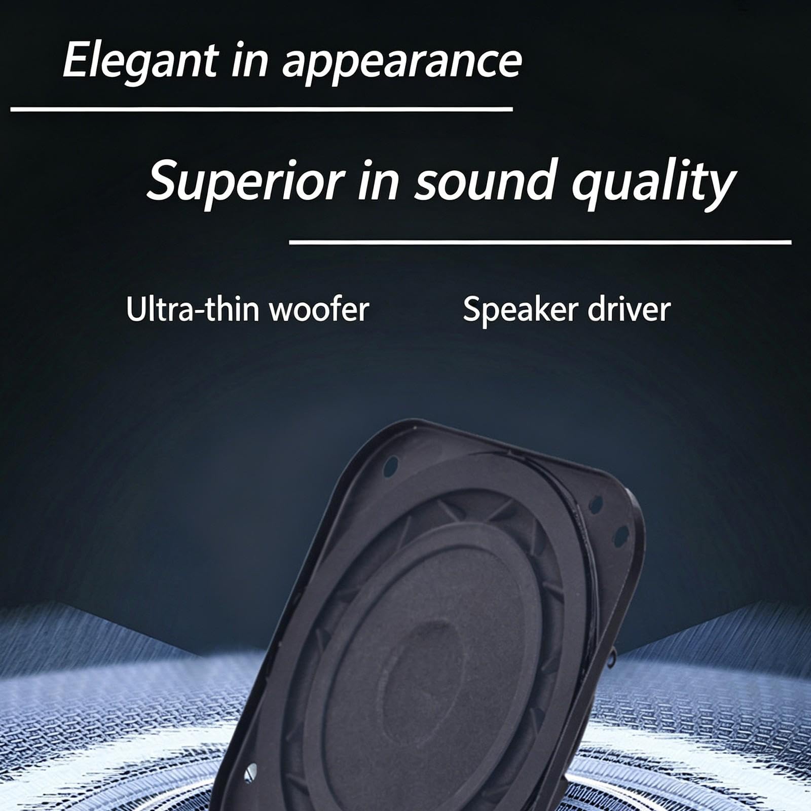 Altoparlante Magnetico Interno 15W 8Ohm 3 Pollici Forma Rotonda Sostituzione Telaio in Gomma Woofer Suono Potente Magnetico