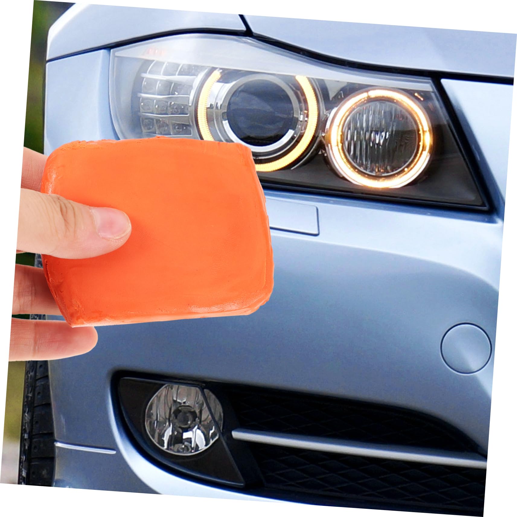 5 Set Dell'autolavaggio Argilla Sfregamento Plastilina Macchine Clay Block per I Dettagli Dell'auto Prodotti per La Pulizia Dell'auto Gomma da Cancellare Arancia 4 Pezzi*5