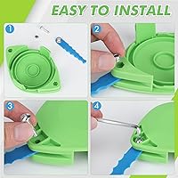 Vista 4 de Paquete de 32 cuchillas dentadas de repuesto 29242 29082 compatibles con Greenworks 24V 40V 21052 29272 y 21212 Weed Eater - Cabezal