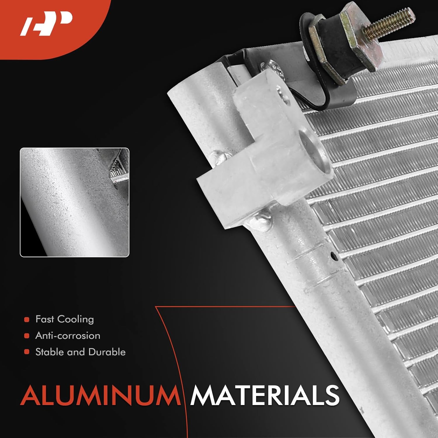 A-Premium Air Conditioning A/C Condenser Compatible with Acura RL 1996-2004 V6 3.5L, Replace# 4773, 80101SZ3A01