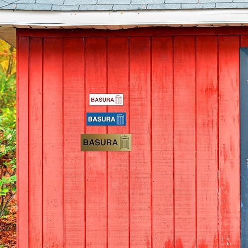 Miniatura 5 de Signs ByLITA Letrero básico de Basura (oro cepillado) - Pequeño