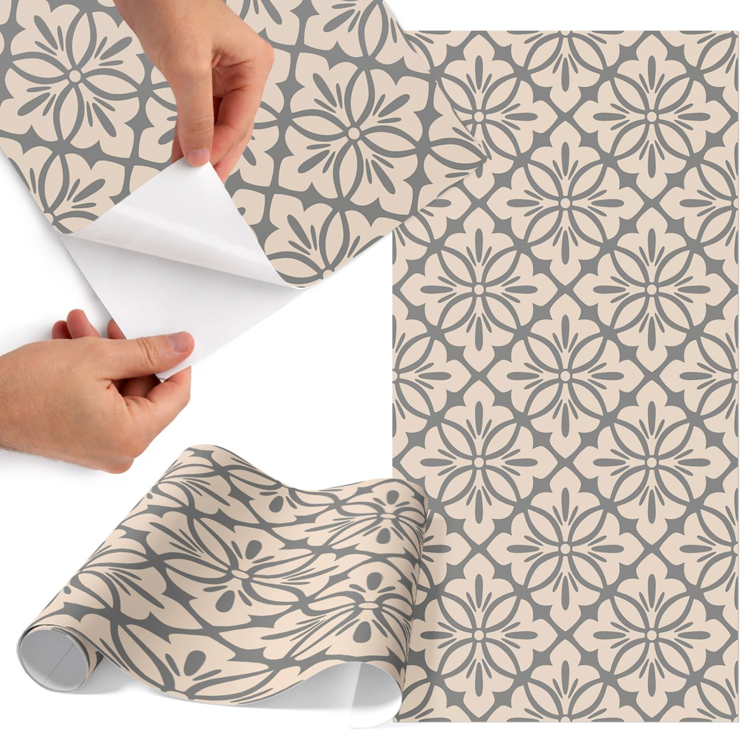 Papier Adhésif Pour Meuble Imperméable et Anti-Décoloration : Film Floral Mat Facile à Poser