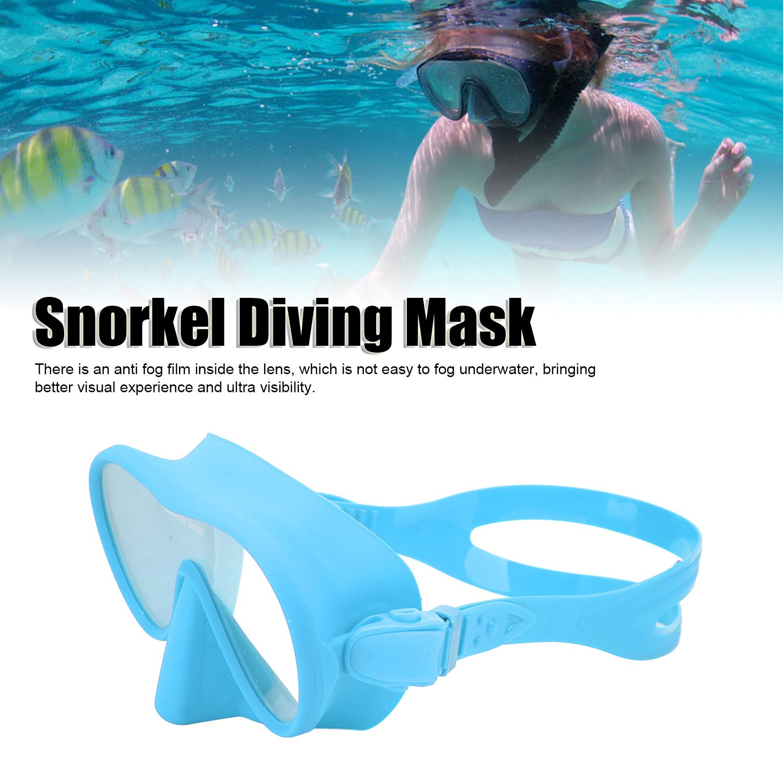 Lunettes De Natation Anti-buée En Silicone Souple - Pour Plongée, Apnée, Piscine, Plage - Hommes, Femmes, Adolescents - Couleurs Noir, Bleu, Rose - 7