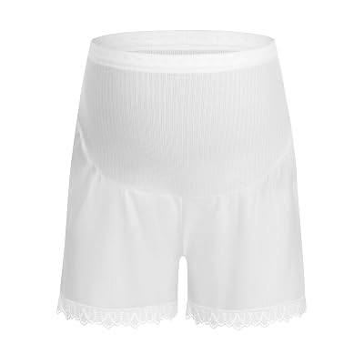 SYGA High-Waist Maternity Safety Pants for Pregnant Women | Adjustable | Cotton Full Coverage | Bottoming Shorts for Wom