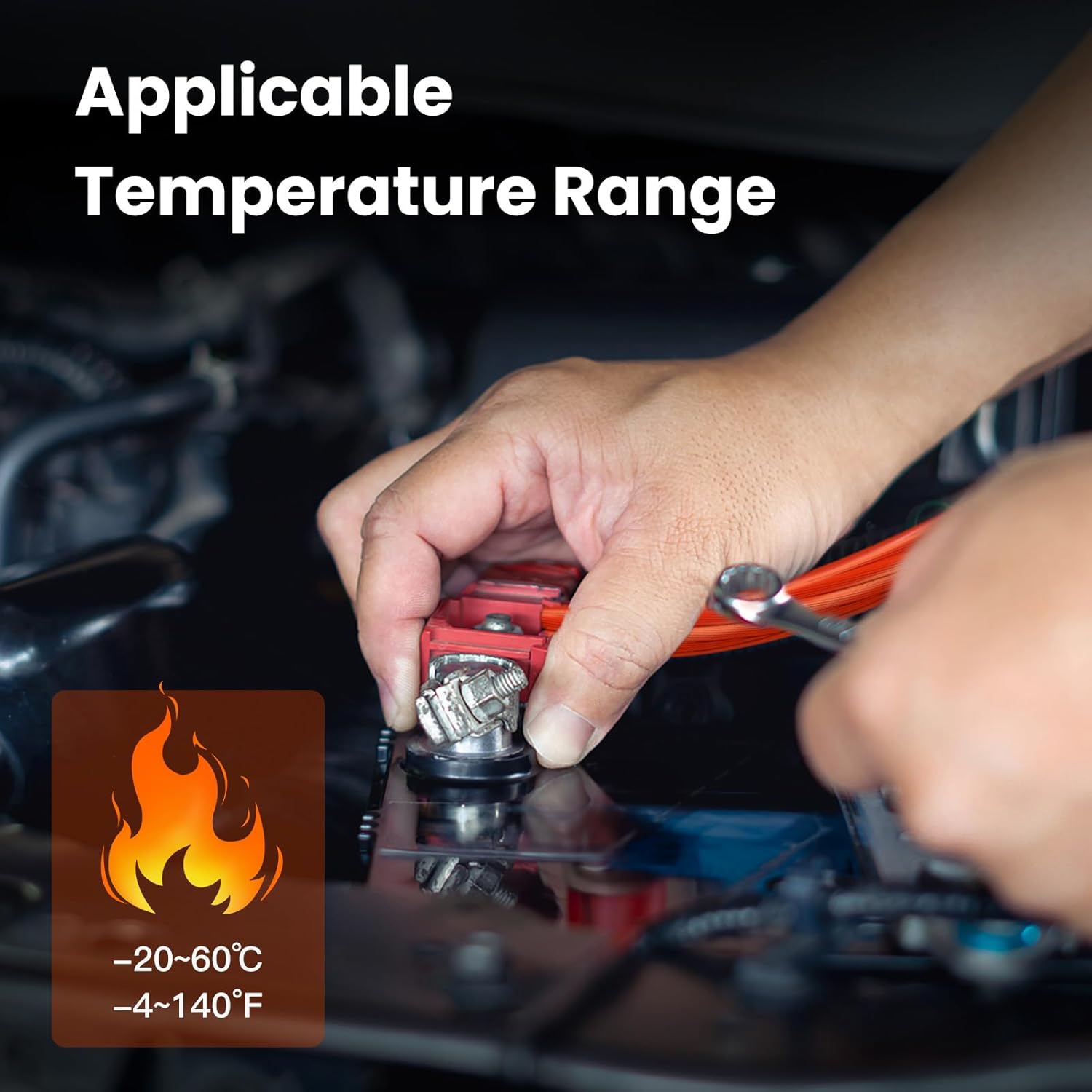 4 Gauge Battery Cable CCA Wire Kit, 25ft Each Red & Black with 15 Terminals & 20 Heat Shrink Tubes Low Voltage Primary Automotive Power & Ground Cable for Car Audio Amp Subwoofer RV Wiring