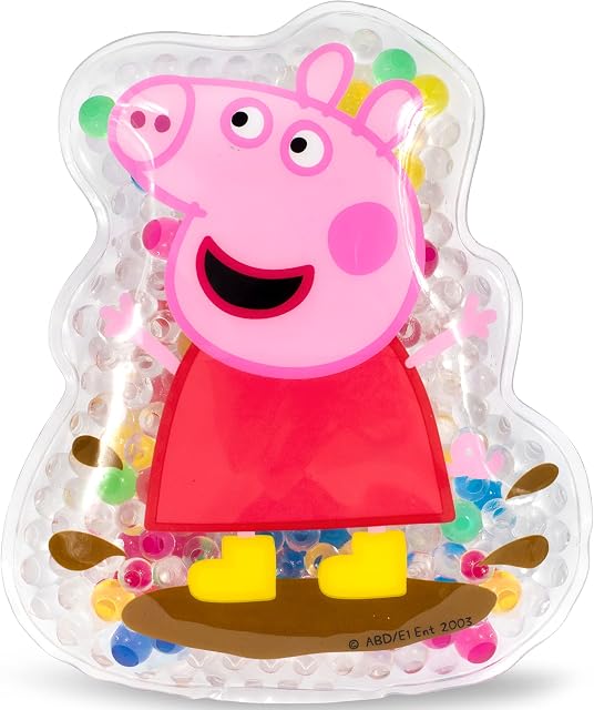 Peppa Pig Childrens Bruise Soother | Cooling Gel Pack for Bumps and Bruises | Re-usable | Cold Pack & Warm Use | Soothing and fun to bring smiles back fast