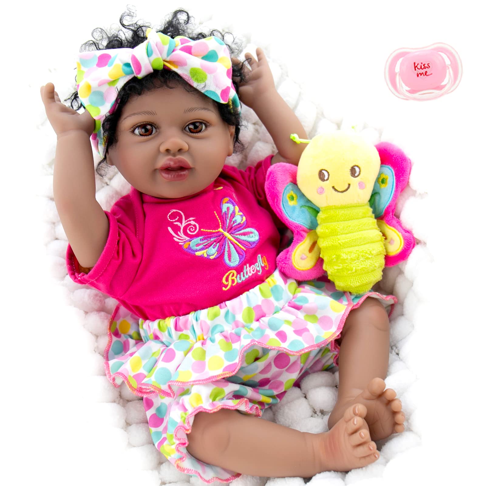 Buy Aori Black Reborn Baby Dolls 22 inch African American Lifelke Baby